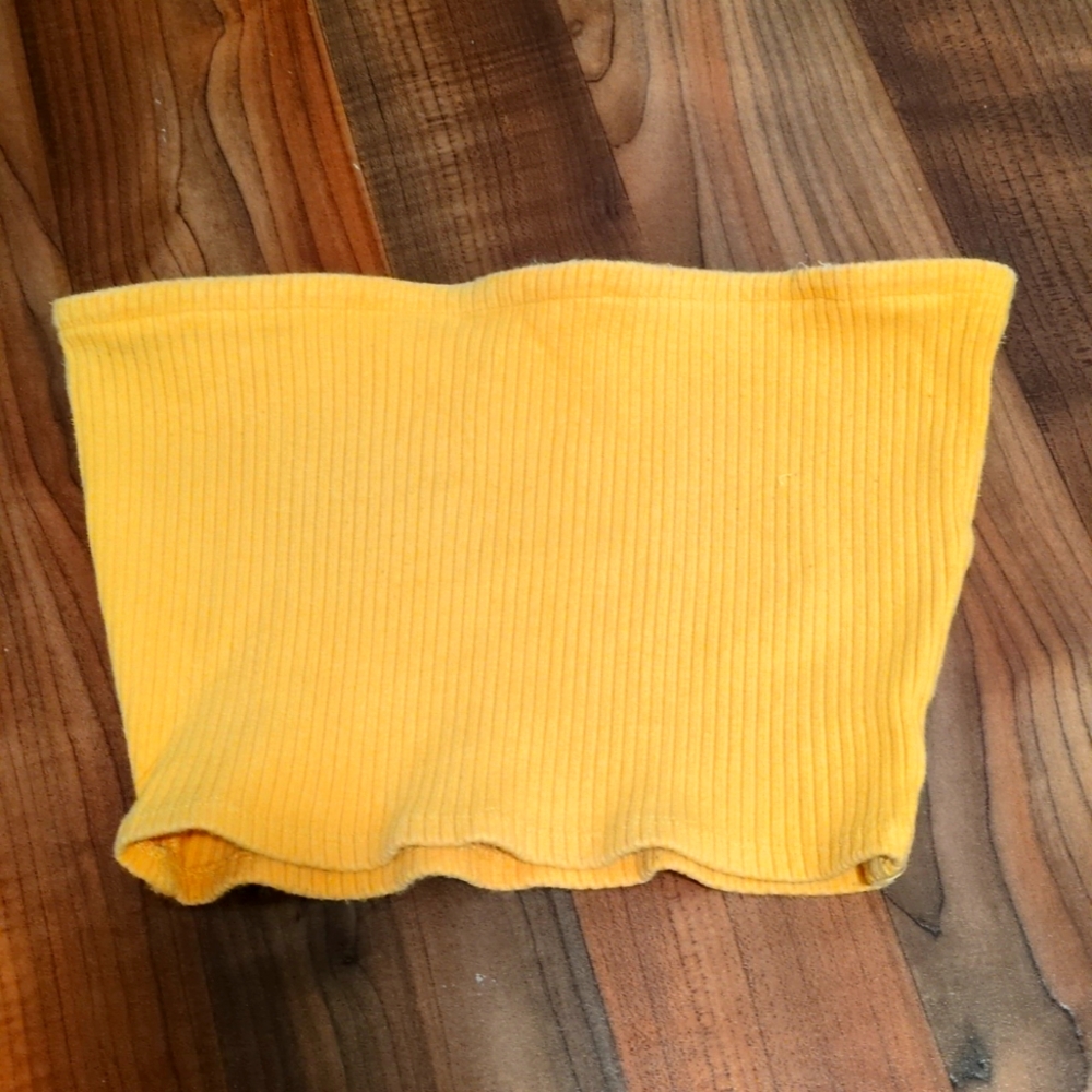 Urban Outfitters Small Gold Yellow Tube Top
